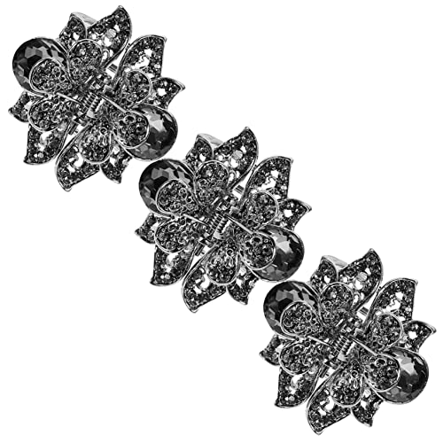 iplusmile 3 Stück Teiliges Haarklammern aus Zinklegierung Hohl Geformt mit Akzenten Starke Haarspangen für Frauen Vielseitig für Dickes und Dünnes Haar Dekorative Schmuck Haarklammern von iplusmile