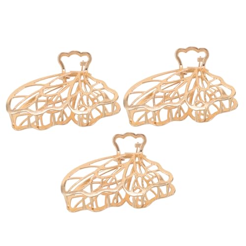 iplusmile 3 Stück Teiliges Schmetterling Haarklammern für Damen Leichte Haarspangen aus Rutschfest Vielseitig für Alltag Party Hochzeit und Pferdeschwanz Styling Geeignet von iplusmile
