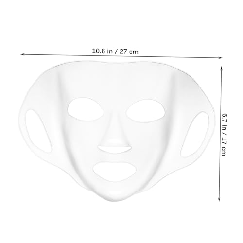 iplusmile 3 Stück Teiliges Silikon Gesichtsmaske Wiederverwendbar Weich Hydratisierend Geeignet für Damen zur Feuchtigkeitsbindung und Maximierung der Wirkstoffaufnahme von iplusmile