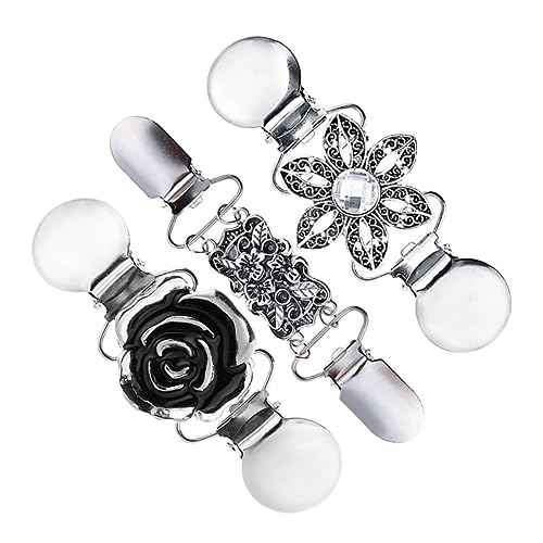 iplusmile 3 Stück Teiliges Strickjacken Clips aus Zinklegierung Dekorative und Langlebige Schal und Pullover Broschen Geeignet für Frauen Partys Alltag und Festliche Anlässe von iplusmile