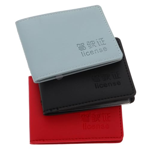 iplusmile 3-teiliger Führerscheinhalter Und Autozulassungsmappe, Dokumentenhalter Für Autoreisen Und Den Täglichen Gebrauch, Autozubehör Für Männer von iplusmile