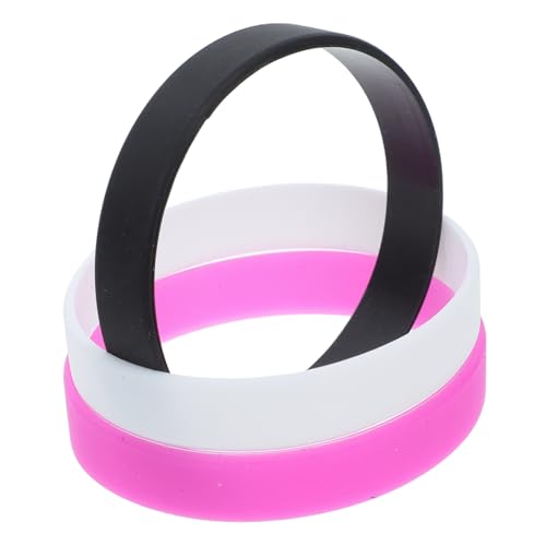 iplusmile 3 Stück Dehnbare Silikonarmbänder für Männer und Frauen Bequemes Sportarmband Elastisches Armband für Events und Alltag von iplusmile