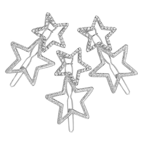 iplusmile 3stücke Strass-stern-haarspangen Bling-haarnadeln Dekorative Haar-accessoires Stern-haarspangen Süße Haar-styling-clips Für Frauen Und Mädchen von iplusmile