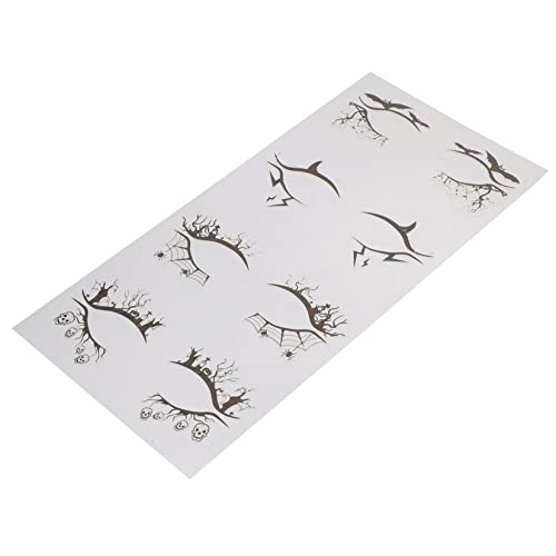 iplusmile 4 Paare Halloween Augenaufkleber Bat Spider Design Selbstklebend Gesicht Dekoration Festival Kostüm Make Up Sticker für Party Fotosession von iplusmile
