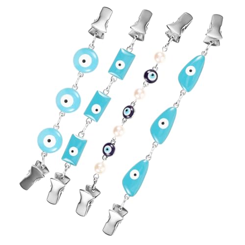 iplusmile 4 Stck Metal Sweater Clip Teilig mit Evil Eye Design Eleganter Cardigan und Blusenclip Robustes Metall Modischer Schalclip für Damen Vielseitig und Langlebig von iplusmile