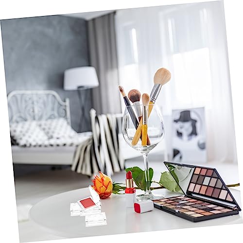 iplusmile 4 Stück Teiliges Leere Quadratische Lidschattenpans aus Robustem Nachfüllbare Kompakte Make Up Palette Transparente Mini Cases für Lidschatten und Highlighter für Reisen und von iplusmile