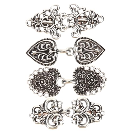 iplusmile 4 Stück Teiliges Vintage Schalclips Retro Kragen Clips für Damen Eleganter Pullover und Strickjacken Halteverschluss Robustes Modisches Accessoire für Freizeit und Festliche von iplusmile