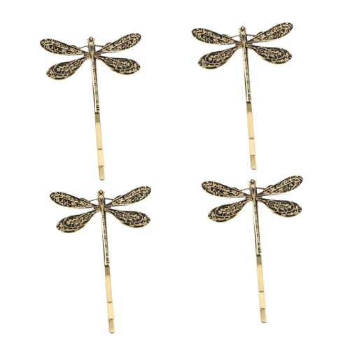 iplusmile 4 Stück Vintage Haarklammern Metall Libellen Haarclips Kleine Haarklammern für Frauen Eleganter Haarschmuck für Dickes Haar Robust Stabil von iplusmile