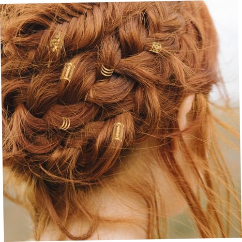 iplusmile 40 Stück Teiliges Dreadlock Haarschmuck aus Hohlem Langlebige Haarring Manschetten für Rastazöpfe Einfach Anzuwenden Modischer Haarschmuck für Damen Party und Hochzeit von iplusmile
