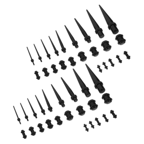 iplusmile 46 Stück Teiliges Ear Gauges Stretching Set Leichtem Komfortable Ear Stretching Plugs und Expander Taper für Männer und Frauen Stylische Ohrdehnungs Accessoires von iplusmile