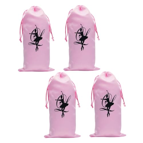 iplusmile 4stücke Ballettschuhbeutel Mit Kordelzug Für Mädchen Tragbare Schuhaufbewahrungstaschen Geeignet Für Tanztraining Und Reisen Für Ballettschuhe Und Tanzutensilien von iplusmile