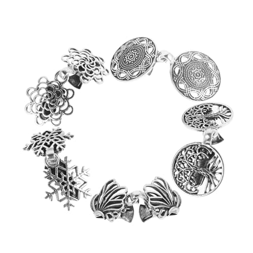 iplusmile 5 Stück Damen Cardigan Clips Hohlblumen Design Vielseitige Schal und Pullover Befestiger aus Robustem Zinklegierung Leichter Vintage Broschen Style für Strickjacken Schals von iplusmile