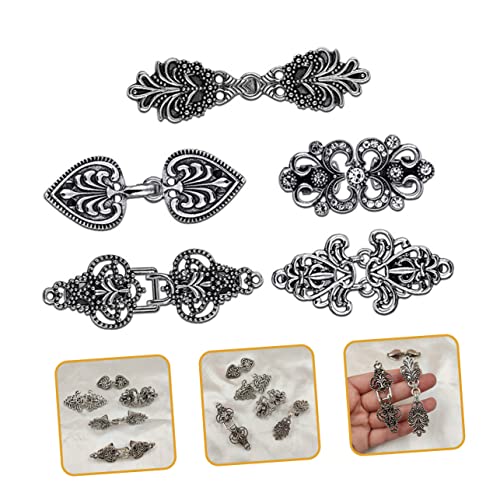 iplusmile 5 Stück Teiliges Vintage Sweater Clip mit Floralem Strass Design Retro Cardigan und Kragen Clips für Pullover Schals Kleider und Strickjacken Eleganter Taillenstraffer für Damen von iplusmile