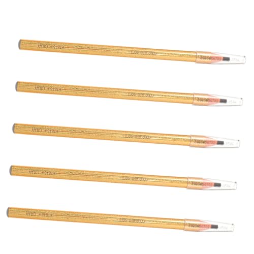 iplusmile 5 Stück Teiliges Wasserfester Augenbrauenstifte mit Integriertem Bürstchen Schweißfeste Präzise Definierende Makeup Stifte für Damen Natürliche Langanhaltende Augenbrauenzeichnung von iplusmile