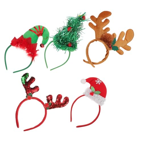 iplusmile 5 Stück Teiliges Weihnachts Haarreifen und Erwachsene Xmas Style Haarbänder mit Festlichem Design Langlebig und Bequem für Party Karneval und Feierlichkeiten Geeignet iplusmile 5 Stück Teiliges Weihnachts Haarreifen und Erwachsene Xmas Style Haarbänder mit Festlichem Design Langlebig und Bequem für Party Karneval und Feierlichkeiten Geeignet von iplusmile