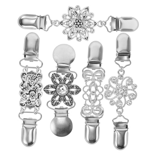 iplusmile 5 Stück Vintage Cardigan Clip Teiliges aus Langlebiger Legierung Eleganter Schal und Pulloverclip Modisches Damen Accessoire für Strickjacken und Ausschnitt Broschen Komfortabel von iplusmile