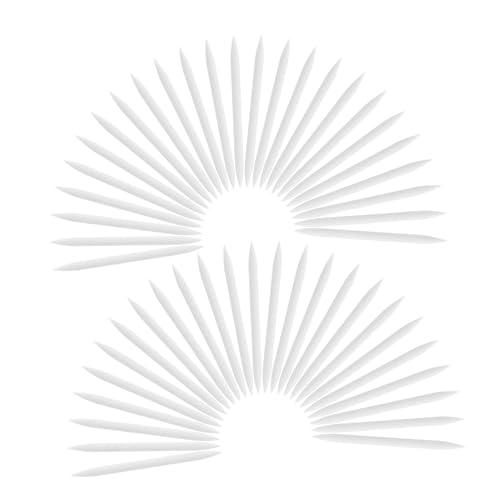 iplusmile 50 Stück Weiche Silikon Eyeliner Pinselköpfe Präzise Langlebig Austauschbar DIY Ersatzspitzen für Eyeliner Pinsel Vielseitig Einsetzbar von iplusmile