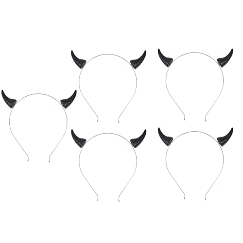 iplusmile 5stücke Halloween Teufel Hörner Stirnbänder Party Cosplay Haarband Dekoratives Kopfschmuck Für Kostüm-accessoires Und Festivals von iplusmile