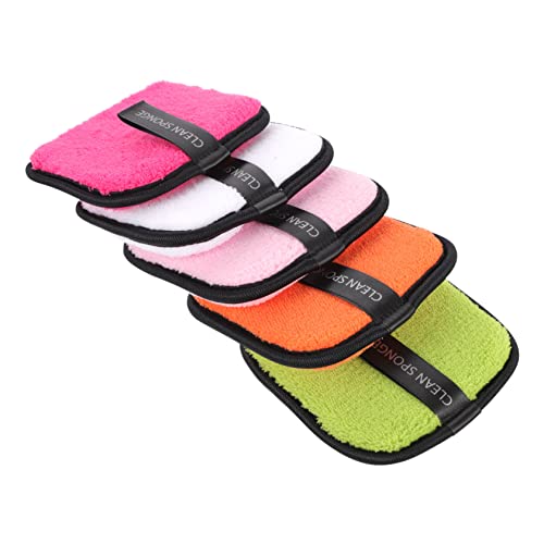 iplusmile 5stücke Wiederverwendbare Make-up-entferner-pads Und Make-up-entfernungsschwämme Für Gesichtsschönheit Zufällige Farbe von iplusmile