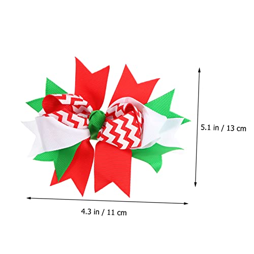 iplusmile 6 Stück Festliche Haarklammern Schleifen Design Bowknot Haarschmuck für Mädchen Haarspange Weihnachts Party Accessoire Elegant und Langlebig von iplusmile