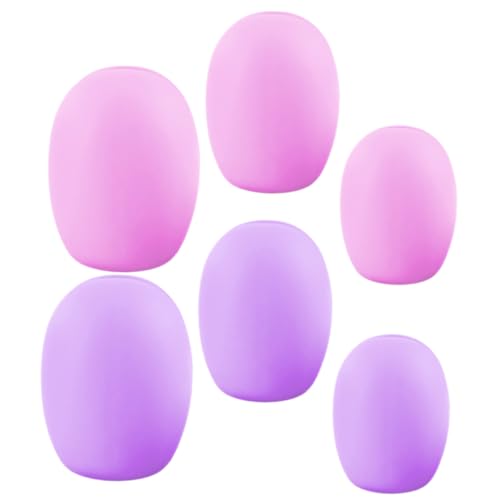 iplusmile 6 Stück Teiliges Make Up Pinsel Schutzset aus Hochwertigem Silikon und Langlebig Praktische Aufbewahrung für Foundation Pinsel für Damen und Reisen Schützt Borsten Zuverlässig von iplusmile