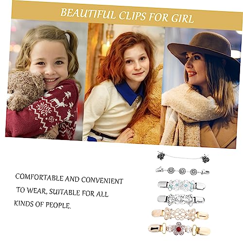 iplusmile 6 Stück Teiliges Strickjackenclips für Damen Eleganter Schalclip mit Einfachem Verschluss Praktischer Cardigan Clip zur Befestigung Offener Pullover und Kleider Vielseitig und von iplusmile