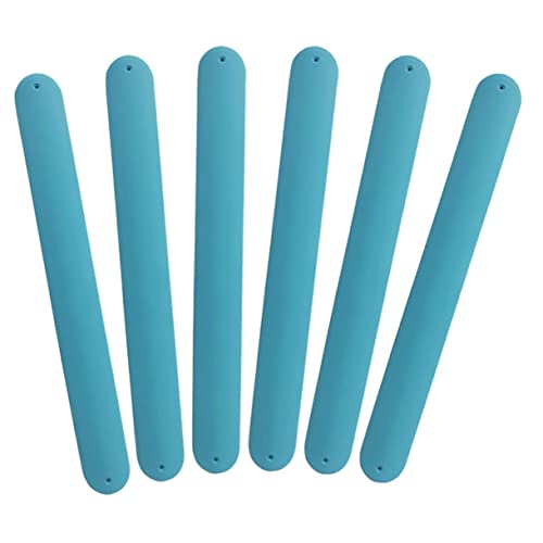 iplusmile 6Stücke Silikon Slap Armbänder für Kreative Bastelarmbänder Pastellfarben für Partys und DIY Projekte Sicher und Langlebig von iplusmile