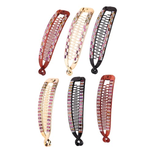 iplusmile 6Stücke Teiliges Haarnadel Fischform Pferdeschwanzclips Haarzubehör für Damen Einzigartiges Design Partys Hochzeiten und Täglichen Gebrauch von iplusmile