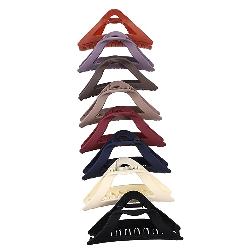 iplusmile 8 Stück Große Dreieckige Haarklammer Teiliges für Dickes Haar Rutschfeste Haarklammern mit Verzahntem Design Dekorative Haarschmuck für Frauen Stabiler bei Allen Frisuren von iplusmile