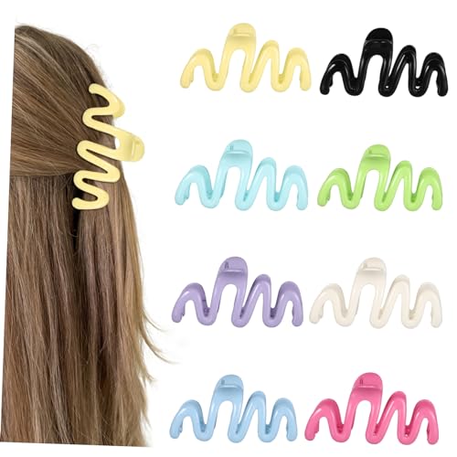 iplusmile 8 Stück Teiliges Haarklammer für Damen Bunte Wavy Haarklammern Rutschfeste Haargreifer für Haartypen Vielseitige Haarspangen für Dickes und Dünnes Haar Langlebige Haarschmuck iplusmile 8 Stück Teiliges Haarklammer für Damen Bunte Wavy Haarklammern Rutschfeste Haargreifer für Haartypen Vielseitige Haarspangen für Dickes und Dünnes Haar Langlebige Haarschmuck von iplusmile