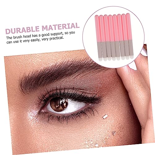 iplusmile 8 Stück Teiliges Lippenpinsel Multifunktionale Make Up Pinsel für Lippenstift Concealer und Lidschatten Weiche Weiße Borsten Tragbar für Präzises Auftragen bei Damen und Make Up von iplusmile