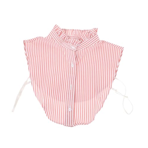 iplusmile Abnehmbarer Falscher Kragen Damen Gestreift Modisch Vielseitig Einsetzbar Wärmend für Pullover Strickjacken und Blusen von iplusmile