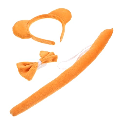 iplusmile Bärenohren Stirnband mit Teiliges Tierkostüm Zubehör für Halloween Cosplay Party Erwachsene Weiches Material Bequem für Rollenspiele und Kostümpartys von iplusmile