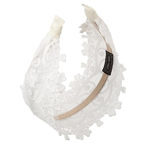 iplusmile Breites Spitzen Stirnband Damen Dekoratives Haarband für Frauen und Mädchen Leichtes Komfortables Mode Accessoire für Party Alltag Fotoshooting und von iplusmile