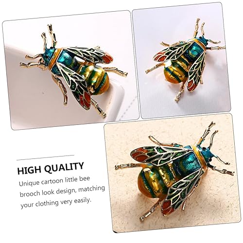 iplusmile Cartoon Kleine Biene Brosche Kreativer Anstecker Modisches Schmuckaccessoire für Damen Kleidung Taschen Hüte Schal Dekorativ Langlebig Leicht von iplusmile