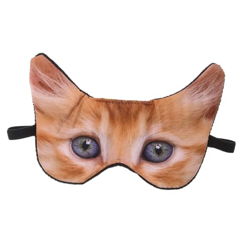 iplusmile Cartoon Schlafmaske Damen Weiche Augenbinde mit Kreativem Haustier Design Flauschige Augenmaske zum Schlafen Effektive Lichtblockierung Komfortabler Sitz Lustige Schlafbrille für von iplusmile