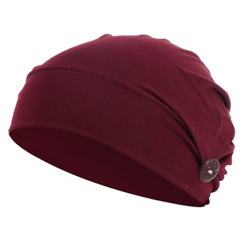 iplusmile Mütze für Herren und Damen, Chemotherapie Mütze, Turbane, Slouch Beanie, Kopfbedeckung Schlaf Headwrap Krebs Slouchy Peeling Bouffant Hüte von iplusmile