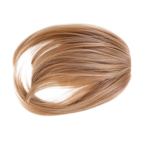 iplusmile Clip in Haarteil Stirnfransen für Damen Natürlich Wirkende Fake Bangs Nahtlos Integrierbar Angenehm zu Tragen Passend für Gesichtsformen Langlebige Haarverlängerung von iplusmile