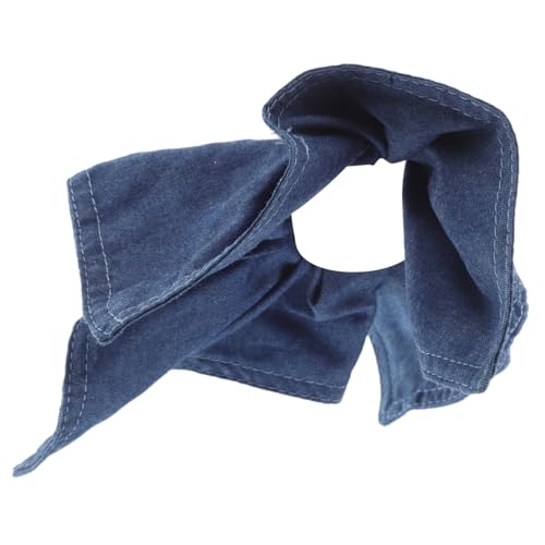 iplusmile Denim Blaue Haargummis für Damen Großes Elastisches Stoff Haarband Weich und Schonend Multifunktional als Haarschmuck Pferdeschwanzhalter und Schal Modischer Haarschmuck für von iplusmile