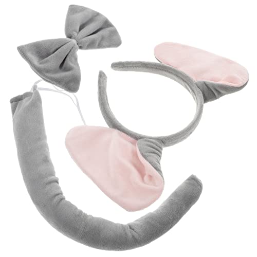 iplusmile Elefantenohren Stirnband Mit Fliege Und Kostüm Set Cosplay Geburtstag Leistung Prop Für Junge Mädchen Und Erwachsene von iplusmile