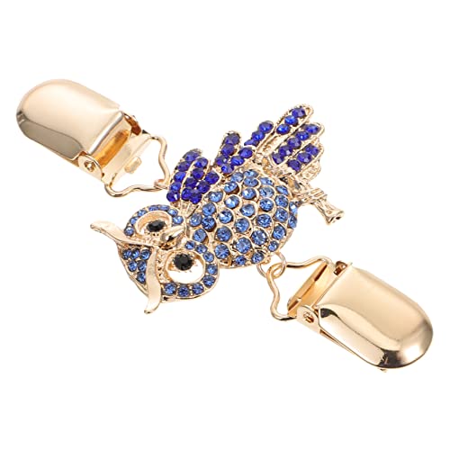 iplusmile Eulen Cardigan Clip aus Leichtem Langlebigem Legierungsmetall Eleganter Broschen Schalclip für Damen Modisches Accessoire für Pullover Strickjacken Kleider als für Besondere von iplusmile