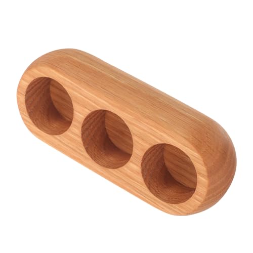 iplusmile Fächer Holzständer für Ätherische Ölflaschen Multifunktionaler Organizer aus für Duftöle Nagellack Parfümflaschen Dekoratives Display Kratzfest und Langlebig von iplusmile