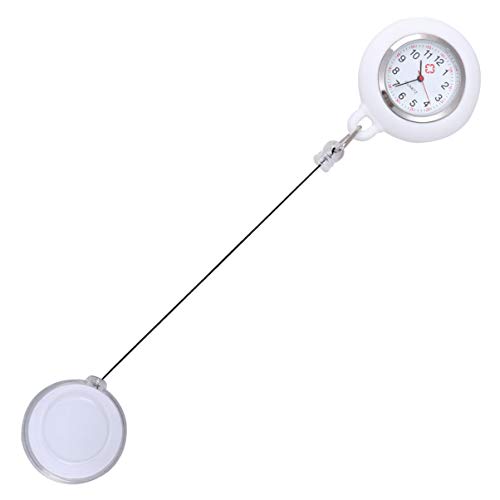 iplusmile Fob Uhr Uhr Taschenuhr Ansteckuhr Brosche mit Clip On Uhr Hängeuhr Quarzuhr Schwesternuhr für Ärzte Sanitäter Krankenpfleger Schüler Student Stetoskop von iplusmile