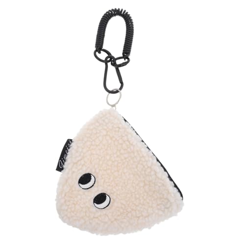 iplusmile Geldbörse Für Onigiri-Puppe Geldbörse Für Damen Münzhalter Portemonnaie Kleine Taschen Für Die Handtasche Münzbeutel Schlüsseltasche Tasche Hängende Geldbörse Plüsch Weiß von iplusmile