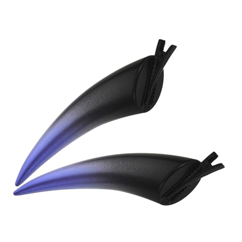 iplusmile Gothic Ox Horn Haarclips Halloween Haarschmuck Damen Langlebige Stabile Haarspangen für Cosplay und Party Einfache Handhabung Bequemes Tragen Violette Teufelshorn Accessoires von iplusmile
