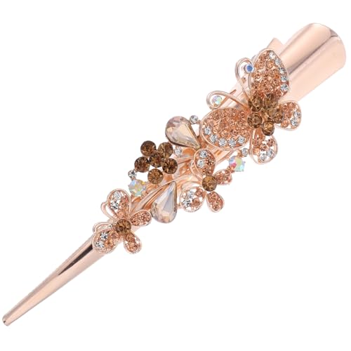 iplusmile Große Haarklammer für Dickes Haar Glänzend mit Schmetterlings Robuste Haarspange Funkelnde Strass Haarschmuck Haarklammer für Damen Party und Alltagsaccessoire von iplusmile