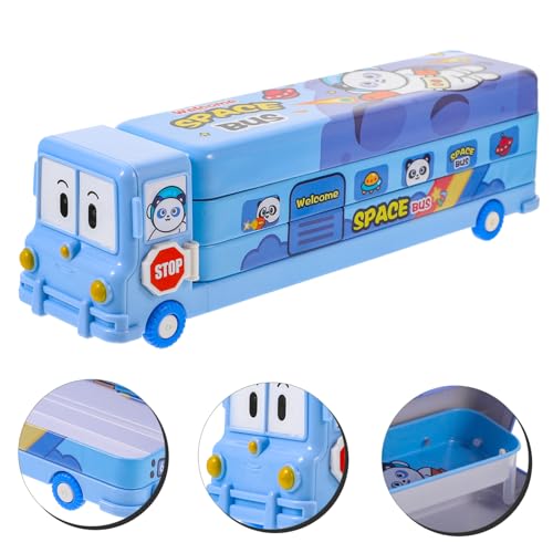 iplusmile Großes Federmäppchen mit Cartoon Große Kapazität Tragbarer Stiftehalter Multifunktionale Schreibwarenbox für Schüler Lehrer und Büro Langlebiges Verschleißfestes Material von iplusmile