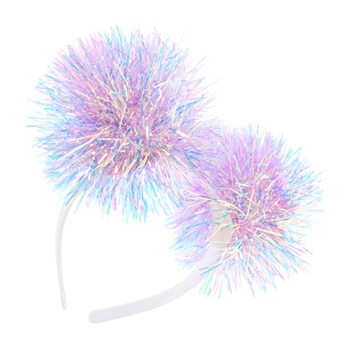 iplusmile Haarreifen mit Glänzendem Pompon Leichtes Karneval Stirnband für Mädchen Farbenfrohe Kopfbedeckung für Party und Cosplay Langlebiges und Modisches Accessoire von iplusmile