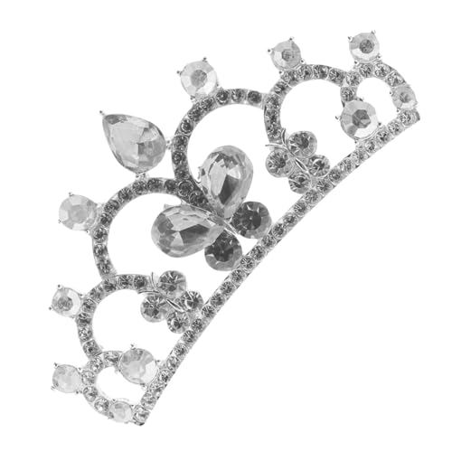 iplusmile Haarschmuck Kristallkrone Haarkamm mit Strasssteinen Leichter Glänzender Geburtsstagskopfschmuck für Mädchen Geeignet für Party Fotos Schulauftritte von iplusmile