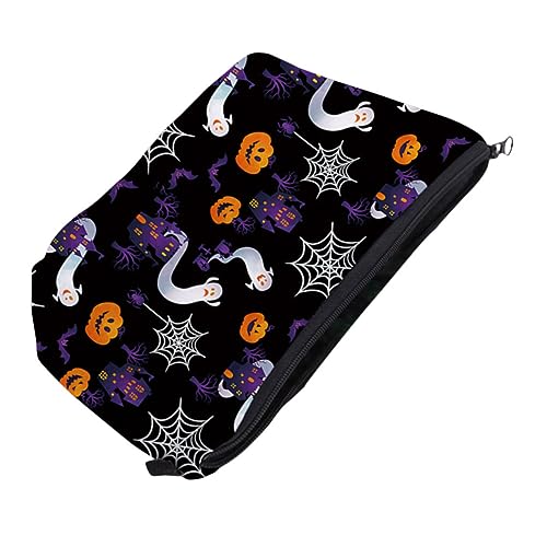 iplusmile Halloween Kosmetiktasche Damen Handtasche Digitaldruck wasserdichte Kleine Make Up Tasche mit Reißverschluss Tragbarer Organizer für Reisen und Alltag Multifunktionale Clutch für von iplusmile